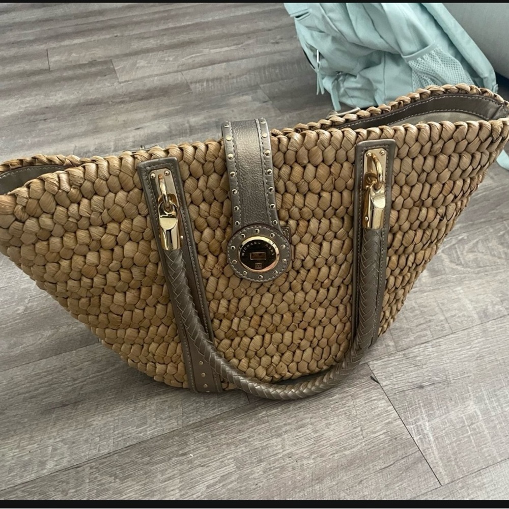 MICHAEL Michael Kors Gold and Tan Tote Bag